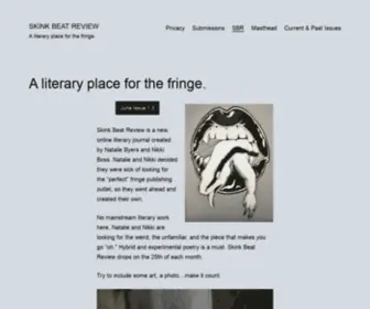 Skinkbeatreview.com(A literary place for the fringe) Screenshot