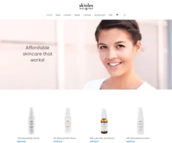 Skinlex.com(Affordable skincare that works) Screenshot