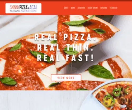 Skinnypizza.com(Skinny Pizza Offers Healthy Alternative Pizza Soups Salads Pastas) Screenshot