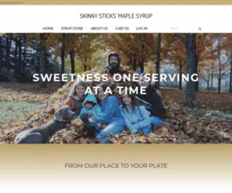 Skinnysticksmaplesyrup.com(SKINNY STICKS' MAPLE SYRUP) Screenshot