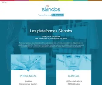 Skinobs.com(Skinobs Testing Sourcing for Cosmetics) Screenshot