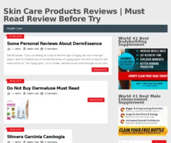 Skinphysiciantips.com(Skin Care Products Reviews) Screenshot