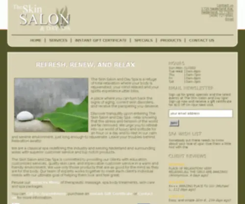 Skinsalonanddayspa.com(Skinsalonanddayspa) Screenshot