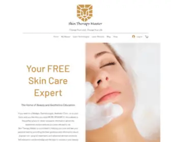 Skintherapymaster.com(Beauty treatments and skincare education) Screenshot