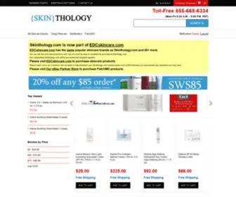 Skinthology.com(Skin care company) Screenshot