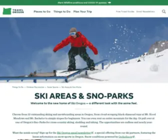 Skioregon.org(The new home of Ski Oregon ) Screenshot