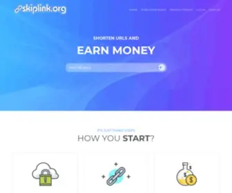 Skiplink.org(The best paying URL Shortener 2020) Screenshot