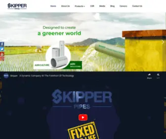 Skipperpipes.in(Best PVC Pipe Manufacturers in India) Screenshot