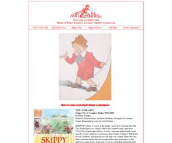 Skippy.com(Home of Percy Crosby's lovable "Skippy" character) Screenshot