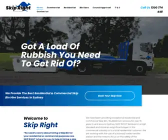 Skipright.com.au(Best Residential & Commercial Skip Bin Hire Sydney) Screenshot