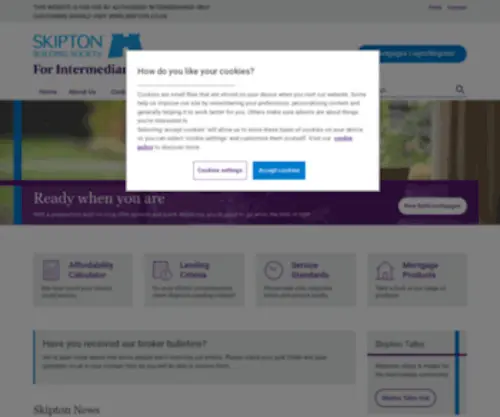 Skipton-Intermediaries.co.uk(Skipton Intermediaries) Screenshot