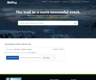Skireg.com(Online skiing event registration) Screenshot