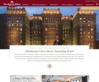 Skirvinhilton.com(The Skirvin Hilton Hotel) Screenshot