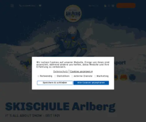 Skischool-Arlberg.com(Lernen und verbessern Sie ihre Ski) Screenshot