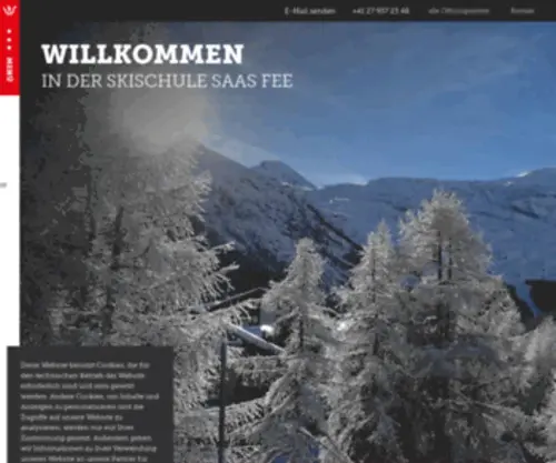 Skischule-Saas-FEE.ch(Skischule Saas FEE) Screenshot