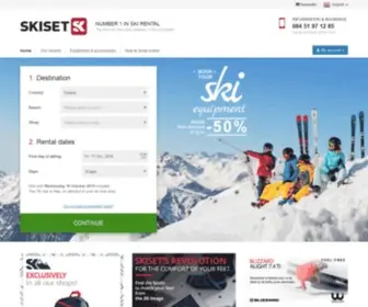 Skiset.co.uk(Ski hire up to 50% off) Screenshot