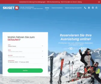 Skiset.de(Skiverleih ❄ in mehr als 800 shops mit skiset) Screenshot