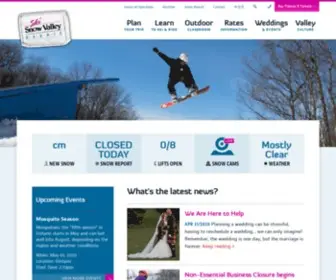 SkisnowValley.com(Barrie Ontario Family Ski Area) Screenshot