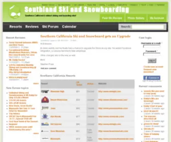 Skisocal.org(Southland Ski and Snowboarding) Screenshot