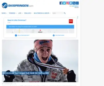 Skispringen.com(Skispringen aktuell bei) Screenshot