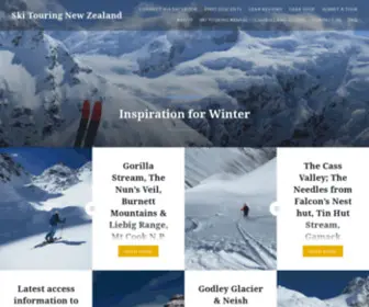 Skitouring.co.nz(Inspiration for winter. Ski Touring New Zealand Our mission) Screenshot
