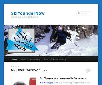 Skiyoungernow.com(Low-torque, low-impact skiing) Screenshot