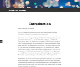 Skizotypical.com(Schizotypal Disorder) Screenshot