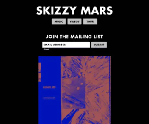 Skizzymars.com(Skizzy Mars) Screenshot