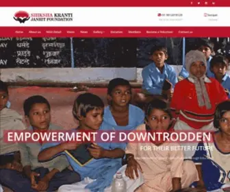 SKJFngo.com(Shiksha Kranti Janhit Foundation) Screenshot