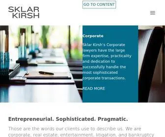 Sklarkirsh.com(Sklar Kirsh) Screenshot