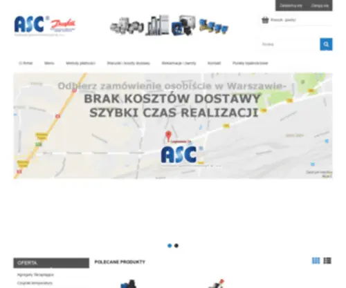 Sklep-ASC.pl(✅ Napędy Elektryczne ✅ Chłodnictwo ✅ Ogrzewnictwo ✅ Komponenty Automatyki Przemysłowej) Screenshot