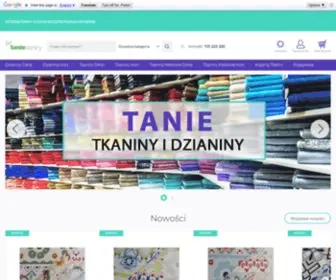 Sklep-Tanie-Tkaniny.pl(Tanie Tkaniny) Screenshot