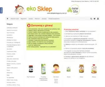 Sklepekologiczny.com.pl(ZDROWA ŻYWNOŚĆ) Screenshot