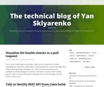 SKlyarenko.net(The technical blog) Screenshot