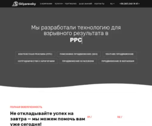 SKlyarevsky.pro(Комплексное Продвижение Сайтов Киев) Screenshot
