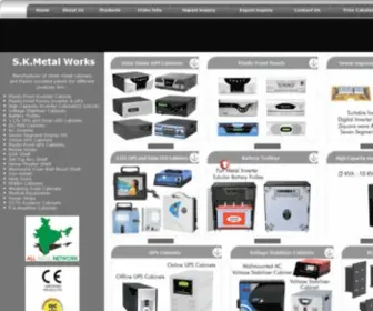 Skmetals.com(Manufacturer of Sheet Metal Cabinets India) Screenshot