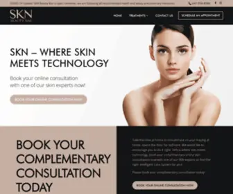 SKnbeautybar.com(SKN Beauty Bar) Screenshot