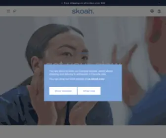 Skoah.com(Facials & Natural Skin Care Products Online) Screenshot
