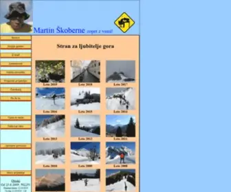 Skoberne.si(Koberne Slike za ljubitelje gora Osnova2a Slike za ljubitelje gora Osebna stran) Screenshot