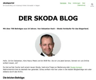 Skoda-Portal.de(Mit über 700 Beiträgen aus 10 Jahren. Von Sebastian Koch) Screenshot