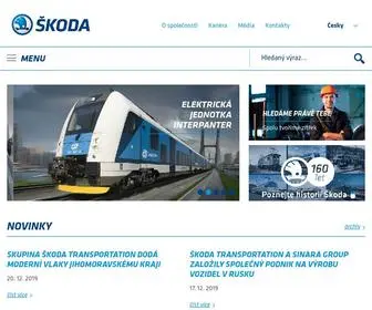 Skoda.cz(Koda Transportation a.s) Screenshot