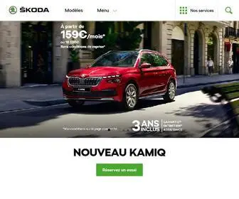 Skoda.fr(ŠKODA France) Screenshot