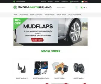 Skodapartsireland.ie(SKODA Parts and Accessories Online) Screenshot