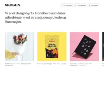 Skogen.io(Designbyrå i trondheim) Screenshot