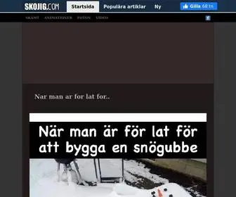 Skojig.com(Massor med humor och skämt och vitsar) Screenshot