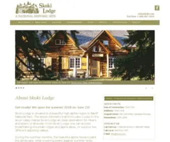 Skoki.com(Skoki Lodge situated in the high Alpine of Banff National Park. Skoki Lodge) Screenshot