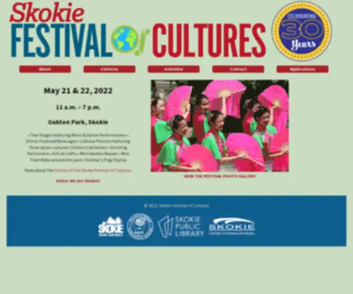 Skokieculturefest.org(The Skokie Festival of Cultures) Screenshot