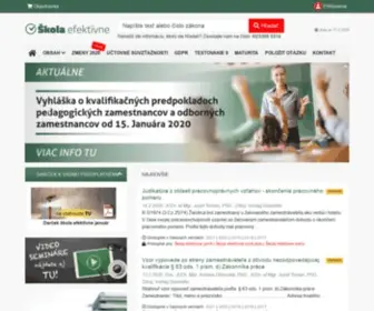 Skolaefektivne.sk(Ĺ kola) Screenshot