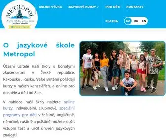 Skolametropol.cz(Jazyková škola Metropol) Screenshot