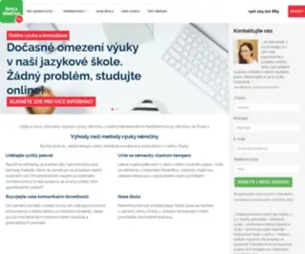 Skolanemcinypraha.cz(Učte se německy efektivně) Screenshot